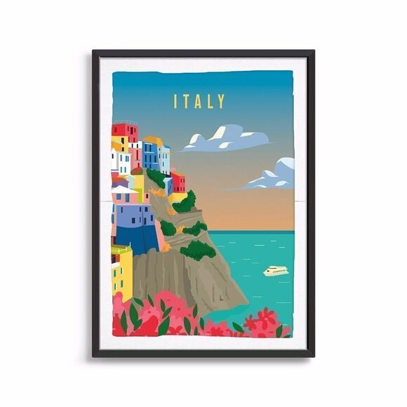 Colorful Italy Print - Picture 2 of 2